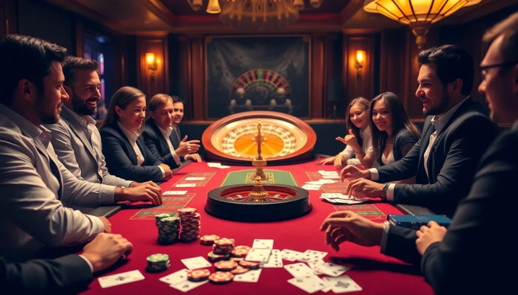 Experience the thrill of gambling with obral toto at a luxurious casino table showcasing poker chips and cards.