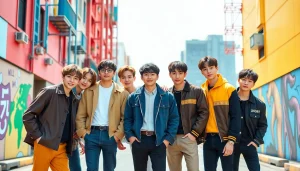 BTS members showcasing their unique personalities in a vibrant group portrait.