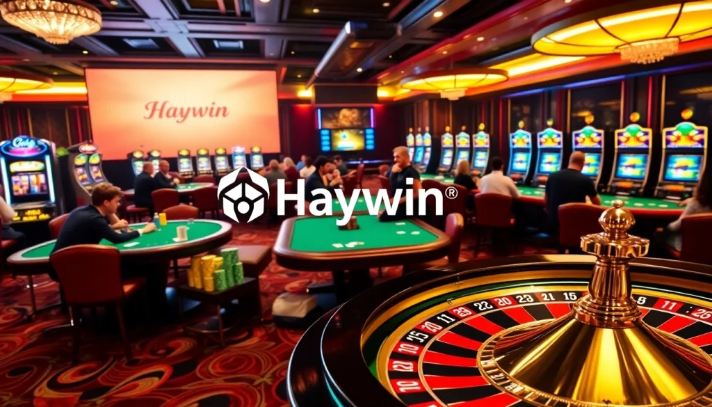 Experience the excitement of casino gaming at Haywin Casino with vibrant tables and thrilling action.