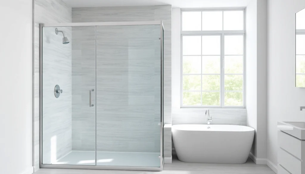 Showcase of shower doors uk in a modern bathroom with sleek glass and chrome features.