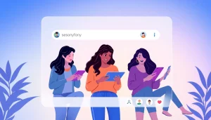 Search OnlyFans by username with an engaging digital interface showcasing diverse users.