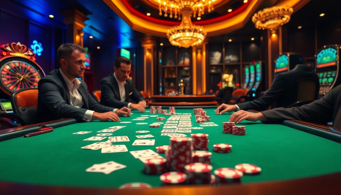 Engage with hidden wiki onion links through a thrilling casino poker game featuring vibrant chips and cards.