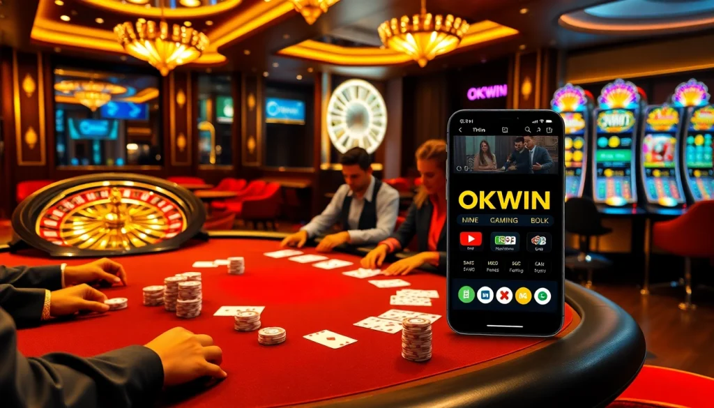 Experience the thrill of poker and gaming at OKWIN's luxury casino.