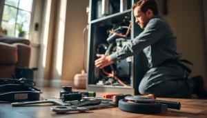 Expert technician performing furnace repair bedford ny, ensuring warmth and comfort.