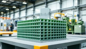 Showcase of GRP Grating Supplier solutions in an industrial setting with a focus on durability and strength.