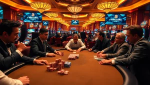 Experience the thrill of live betting with Vaoluoi tv at a vibrant poker table.