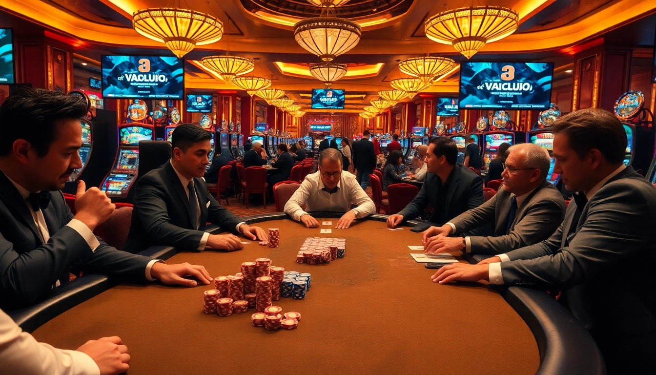 Experience the thrill of live betting with Vaoluoi tv at a vibrant poker table.