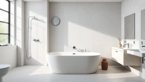 Erleben Sie die Eleganz der duschkabine 90x90 in einem modernen Badezimmer, das stilvoll gestaltet ist.