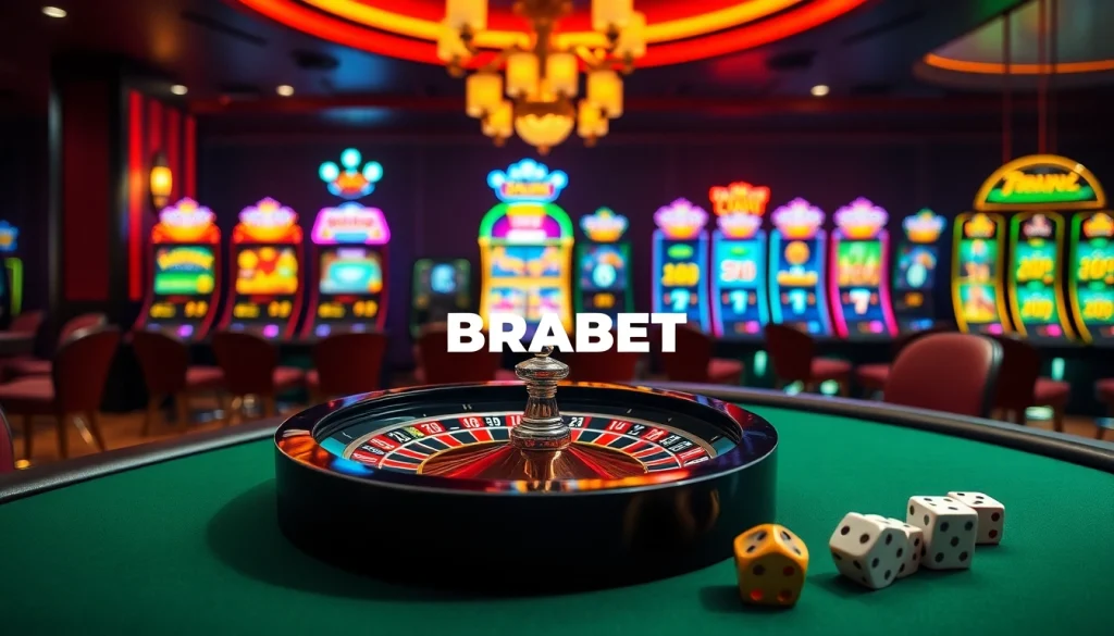 Experience the thrill of gambling at BRABET with luxury tables and vibrant games.