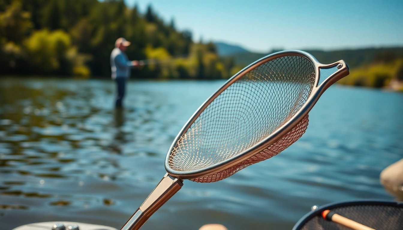 Catch a trophy fish using this high-quality fly fishing net with durable mesh design.