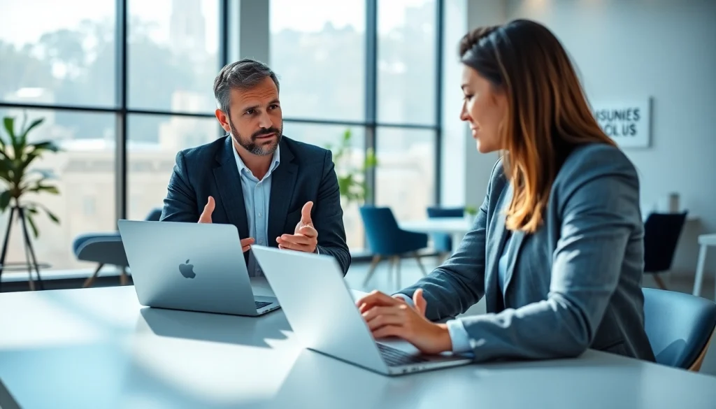 Engaging session with a business coach in Los Angeles guiding a client towards success.