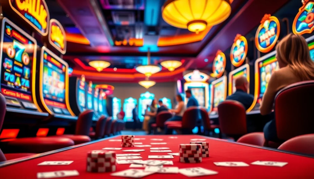 เล่นสล็อต SLOTXO ในบรรยากาศคาสิโนที่มีสีสันสดใส รู้สึกเหมือนจริง