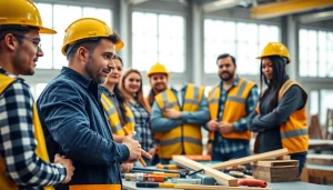 Engage with construction training programs at a hands-on industrial training facility.