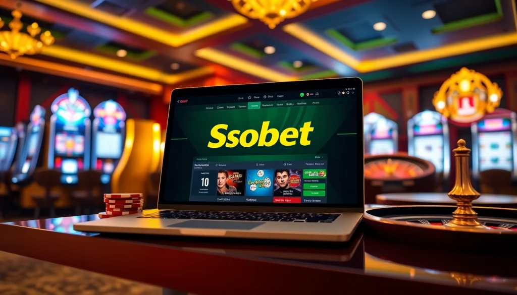 Experience excitement and luxury while betting on Sbobet with colorful casino visuals.