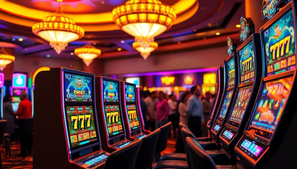 Menangkan jackpot dengan situs slot gacor di mesin slot modern yang penuh warna.