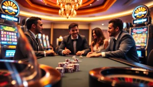 Experience thrilling poker action at vb9 with stylish players, colorful chip stacks, and elegant casino tables.
