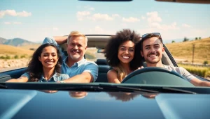 Explore extended auto warranty plans while a family enjoys a memorable road trip in a modern car.