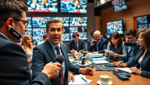 Engaged journalists at work in a vibrant newsroom, highlighting Usa Today news coverage.