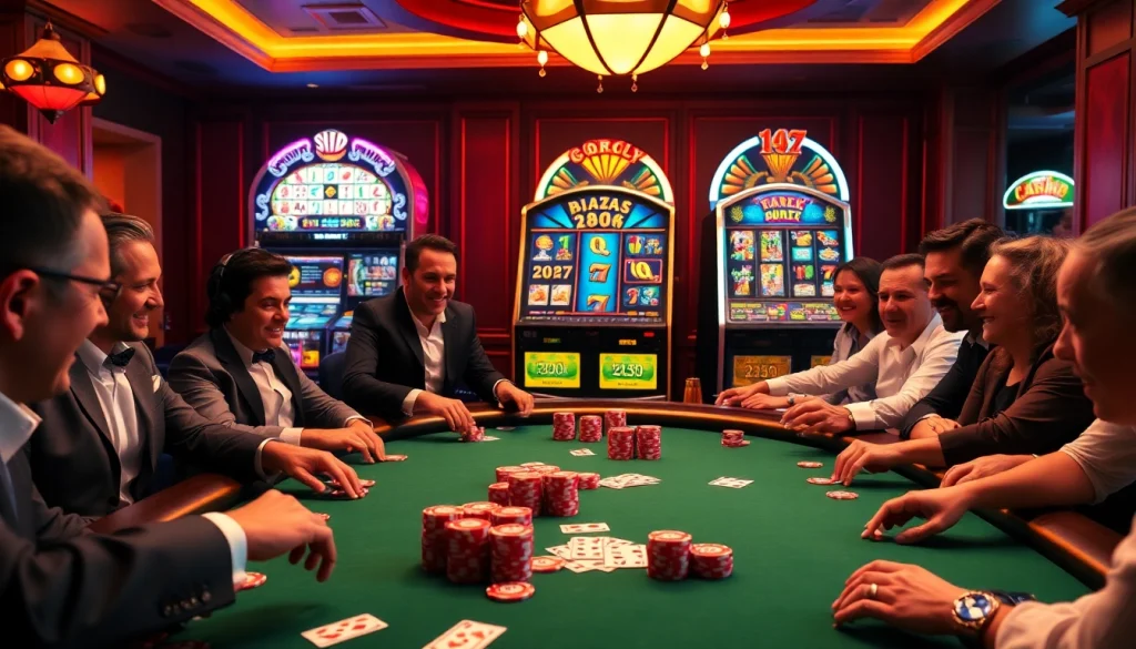 Experience exciting gameplay at https://ok88.tech/ with vibrant casino atmosphere and high-stakes poker action.