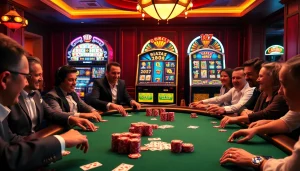 Experience exciting gameplay at https://ok88.tech/ with vibrant casino atmosphere and high-stakes poker action.