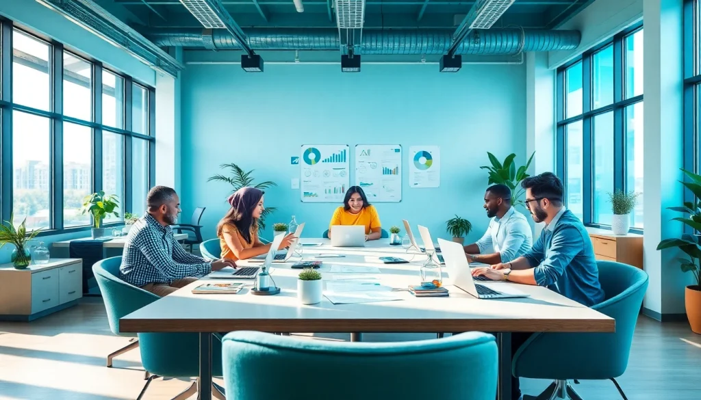 Team collaboration at https://www.pnmmedia.com showcasing creativity in a modern workspace.