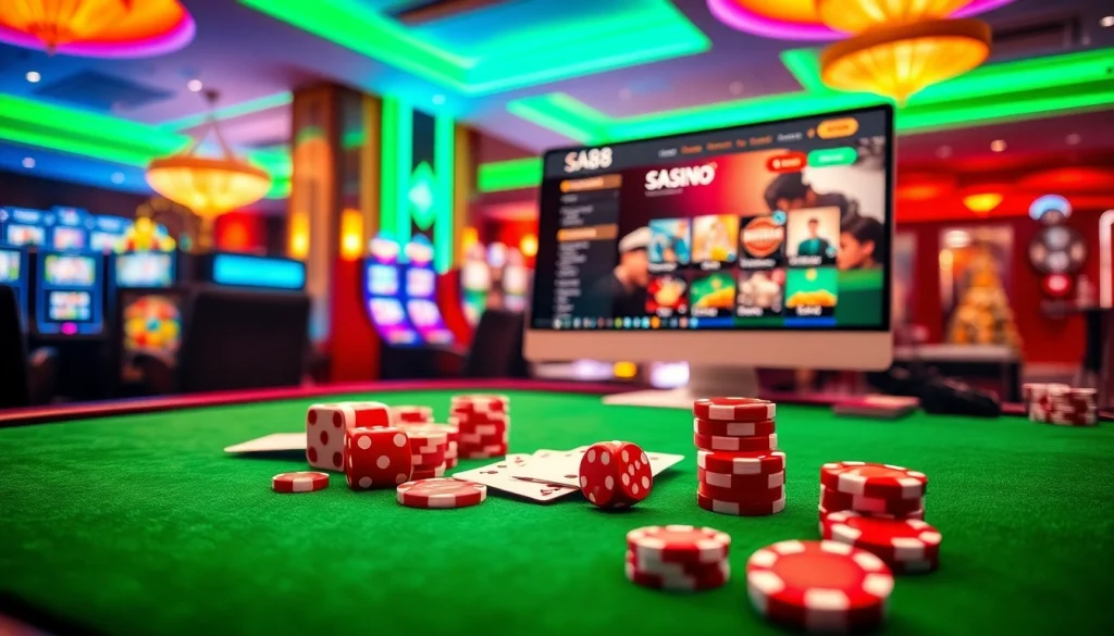 Engage in thrilling online gaming at https://sa88.it.com/ with vibrant casino atmosphere and exciting gameplay elements.
