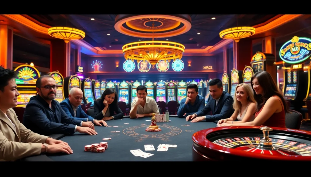 Experience the excitement of gambling at bdtk66.one with a grand casino poker scene.