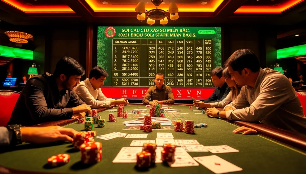 Soi Cầu Xổ Số Miền Bắc strategies highlighted on an engaging casino table.