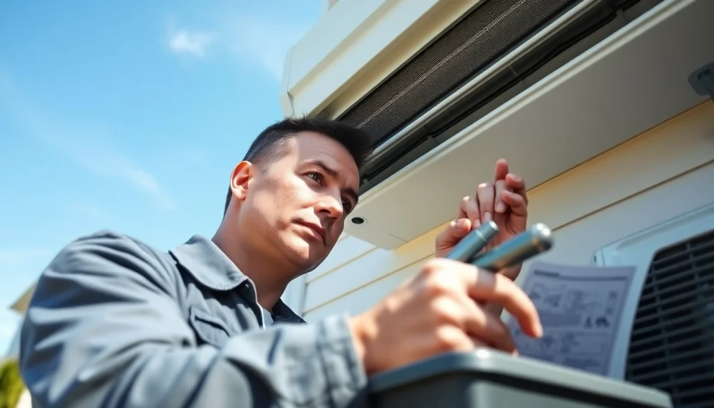 Technician performing ac repair in Poughquag, ensuring optimal AC performance