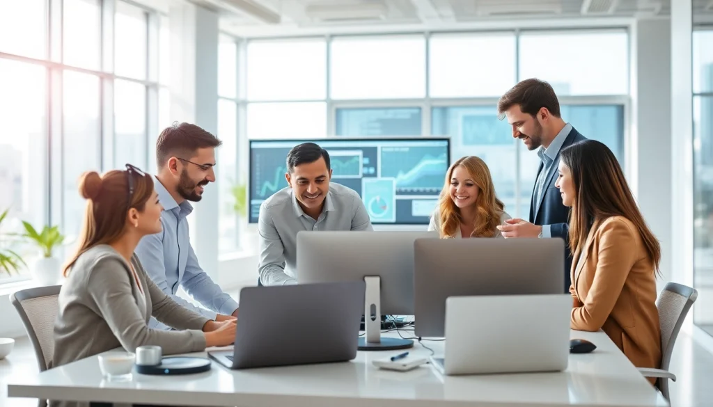 Engaged professionals representing IT Managed Service Provider Tampa FL in a modern office.