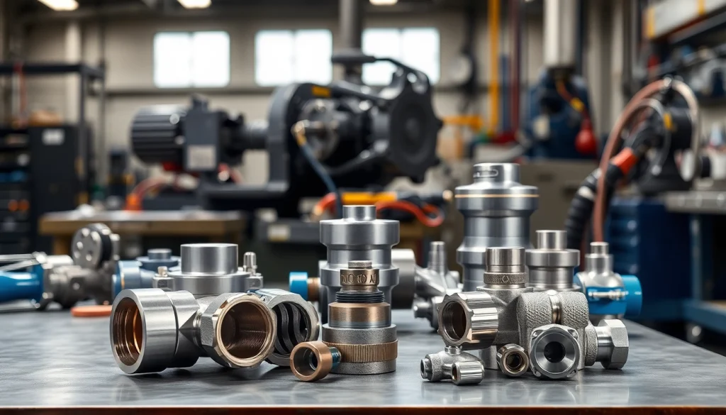 Showcase of custom hydraulic equipment highlighting precision engineering and craftsmanship.