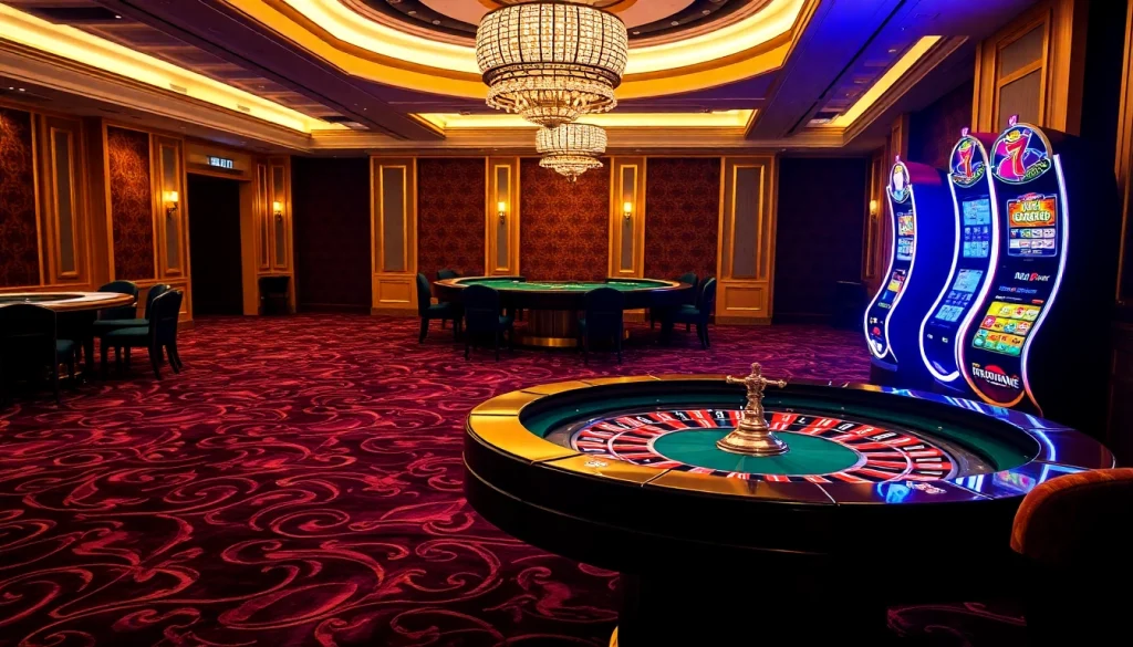 Profiter d'un jeu palpitant de roulette au meilleur casino en ligne, entouré de luxe et d'excitation.