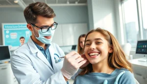Engaging teenage orthodontist Hawthorn providing braces adjustments to a patient in a welcoming environment.
