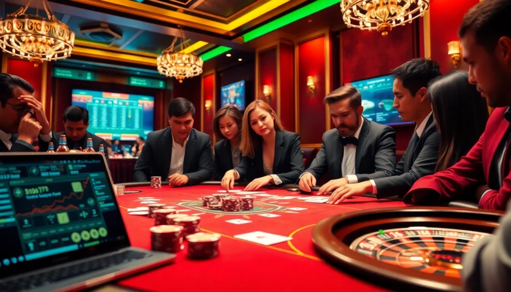Découvrez l'excitation du meilleur casino en ligne avec une partie de poker animée et une roulette captivante.