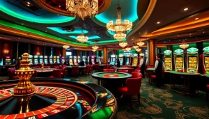 Découvrez l'adrénaline du meilleur casino en ligne avec des éléments de jeu vibrants et luxueux.
