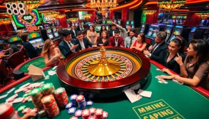 Winning big at 888new's exciting casino tables with vibrant poker chips and gaming action.