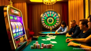 Rasakan sensasi perjudian bernilai tinggi di jmacdonaldphoto.com dengan mesin slot yang berwarna-warni dan kartu-kartu.