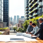 Architectural design work at a Boston residential architecture firm, highlighting modern urban aesthetics.