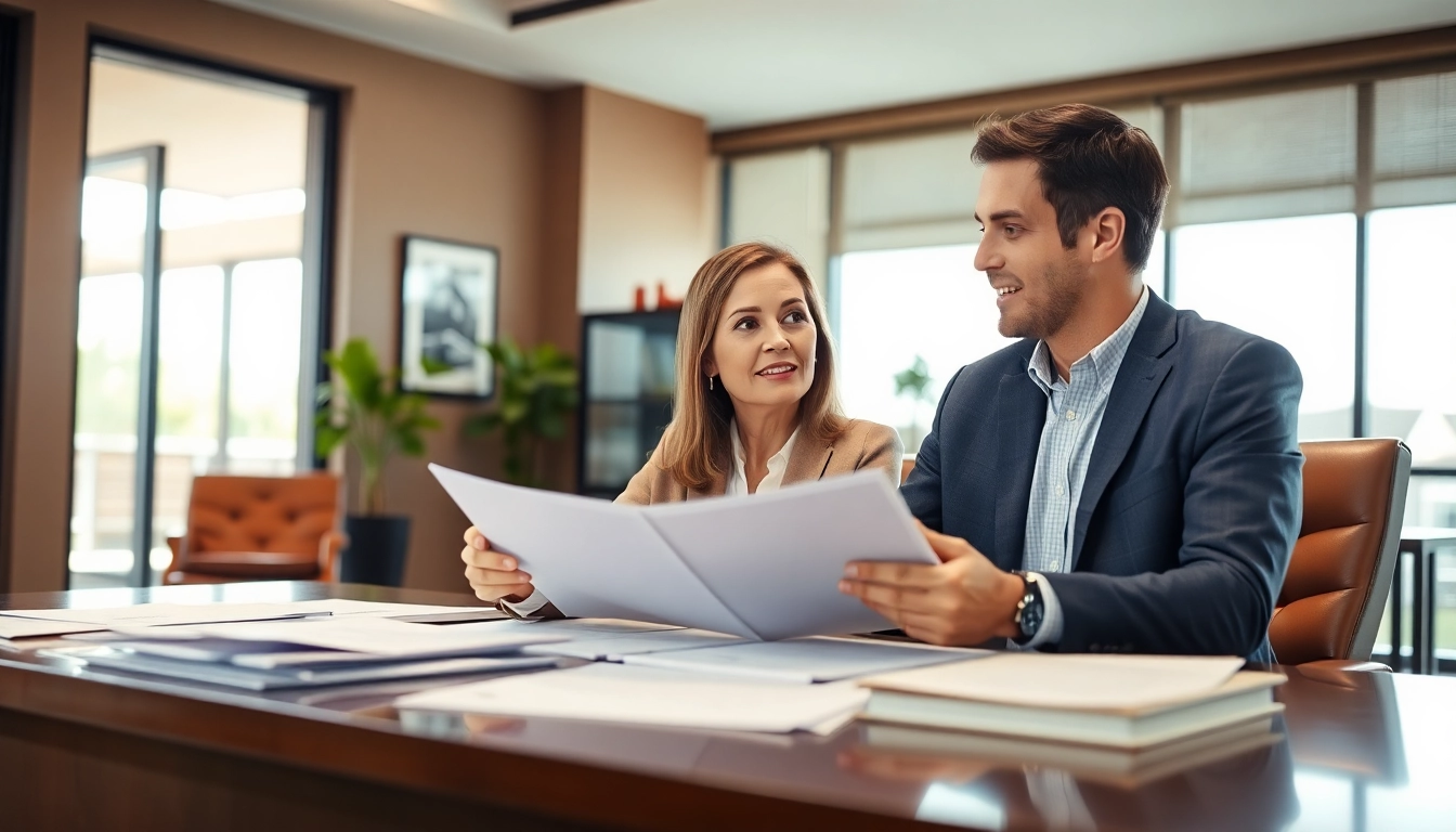 Clearwater truck accident attorney consulting a client in a well-lit office.